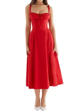 Summer Chic Sleeveless A-line Cocktail Dress - Women's Beach Party Outfit