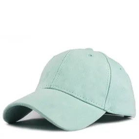 Teal Suede Snapback