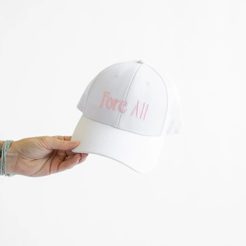 Teddy Golf Hat - White