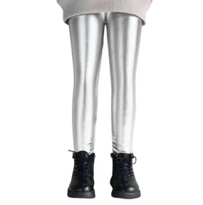 Thick Metallic Leggings