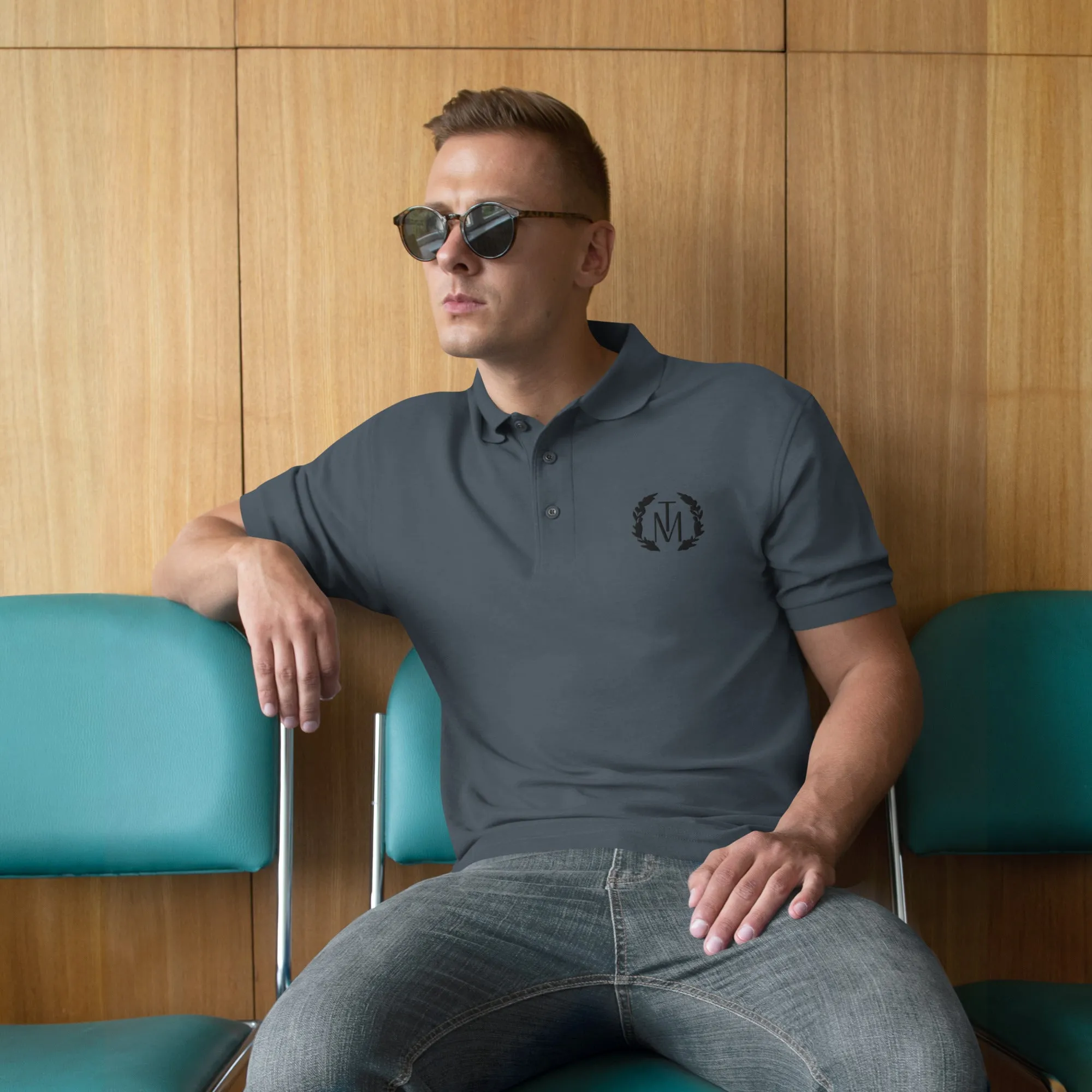 TM Black Reef Men's Premium Polo