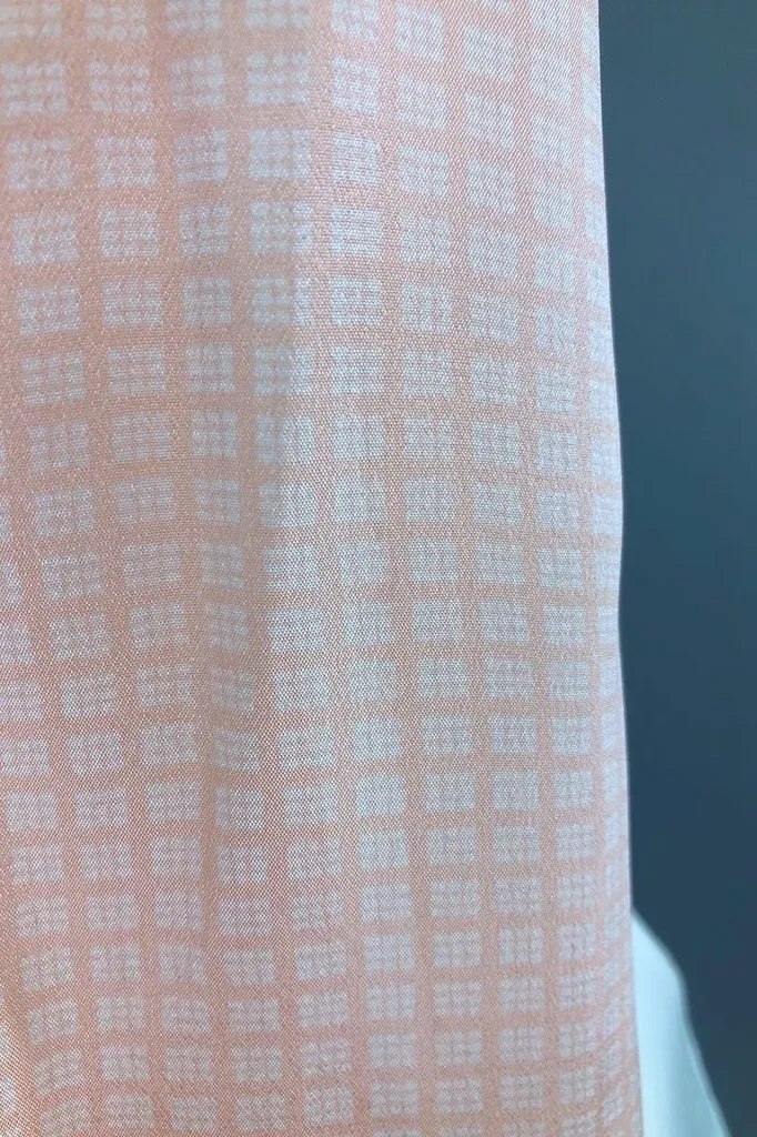 Vintage Peach and Blue Anne Klein Scarf