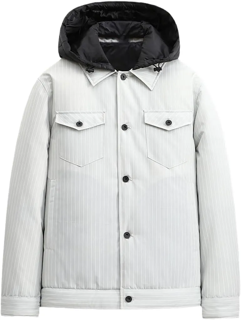 Winter Men Daily Duck Down Hooded Jackets Men Warm Thick Parkas Coat