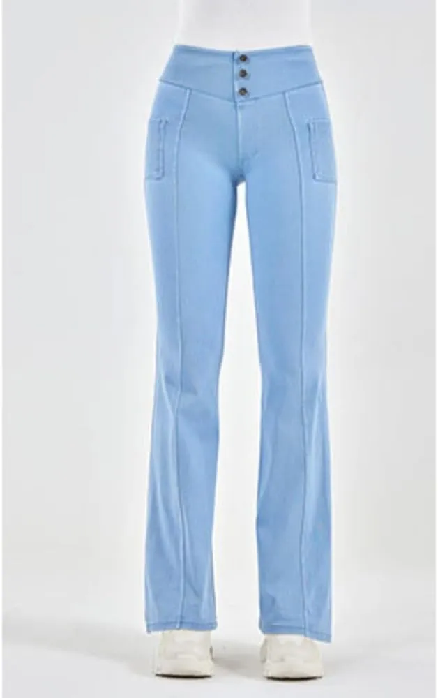 Women Bootcut Jeggings - Bootleg Yoga Pants Stretch Flare Jeans Leggings Tummy Control High Waisted Butt Lift Denim Pants