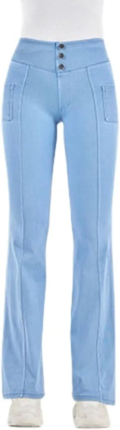 Women Bootcut Jeggings - Bootleg Yoga Pants Stretch Flare Jeans Leggings Tummy Control High Waisted Butt Lift Denim Pants