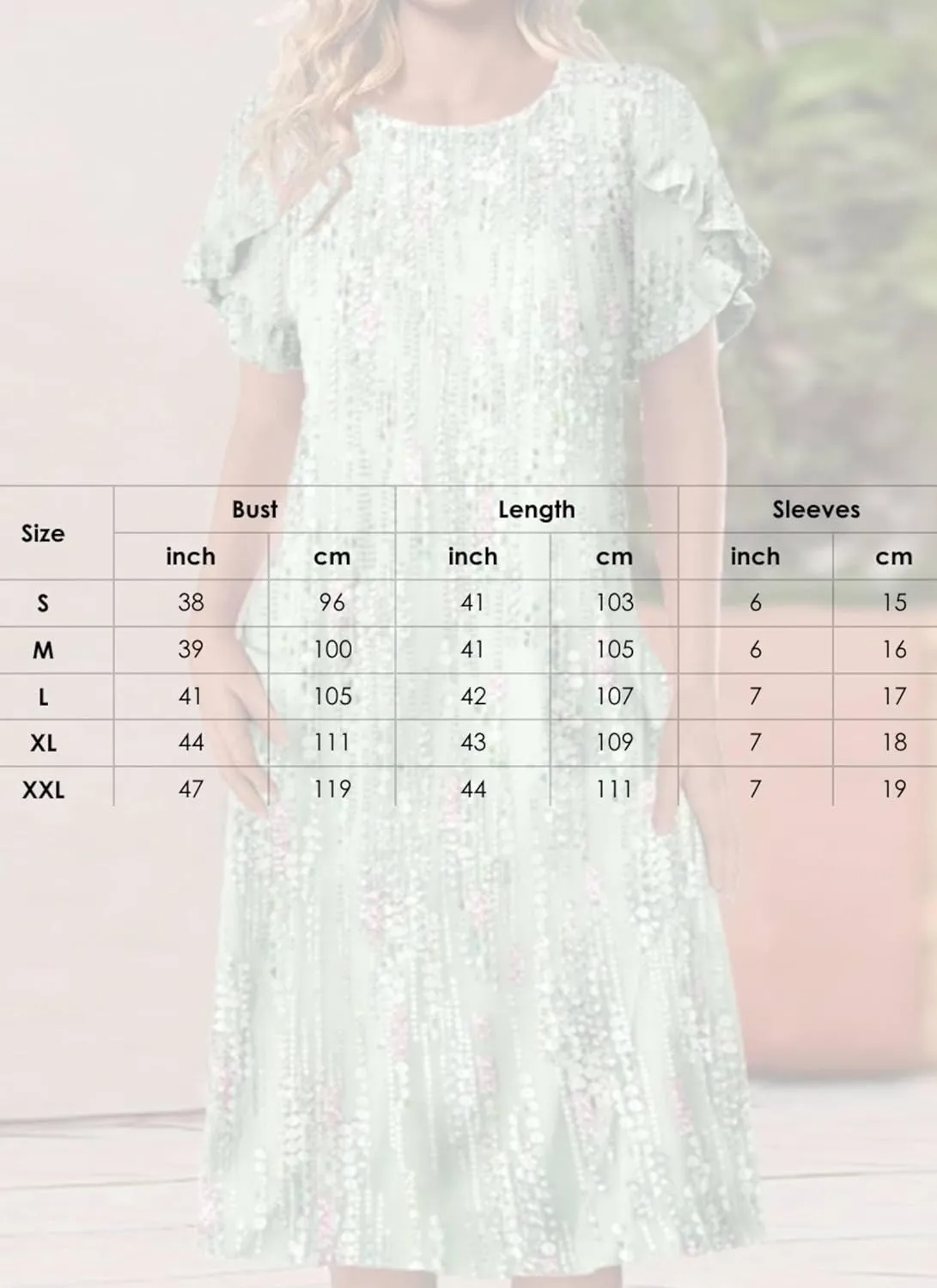 Womens Crew Neck Floral Print Short Ruffle Sleeve Midi Dress Fashion Shift Semi Casual Beach Party Dress
