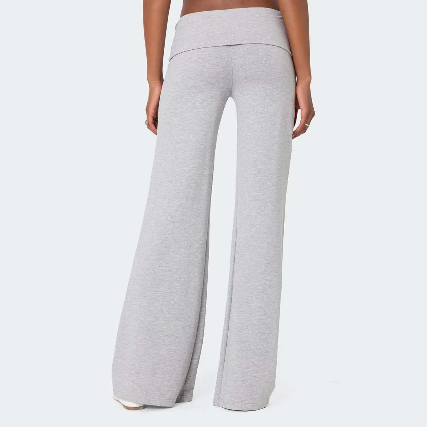 Women's Flare Leggings Fold Over Yoga Pants tretch Bootcut Bell Bottom Slim Fit Leggings Y2k Joggers Sweatpants