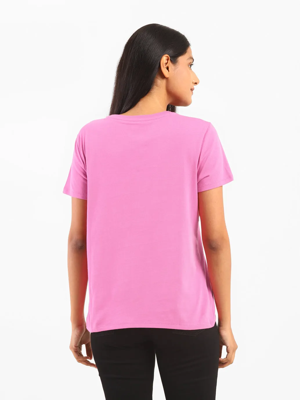 Women's Typography Regular Fit T-shirt