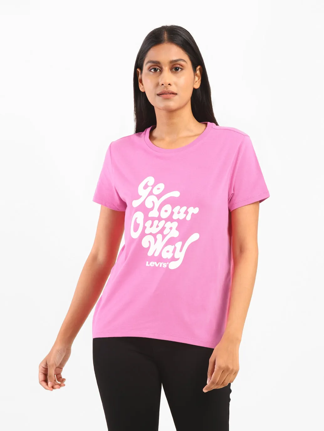 Women's Typography Regular Fit T-shirt