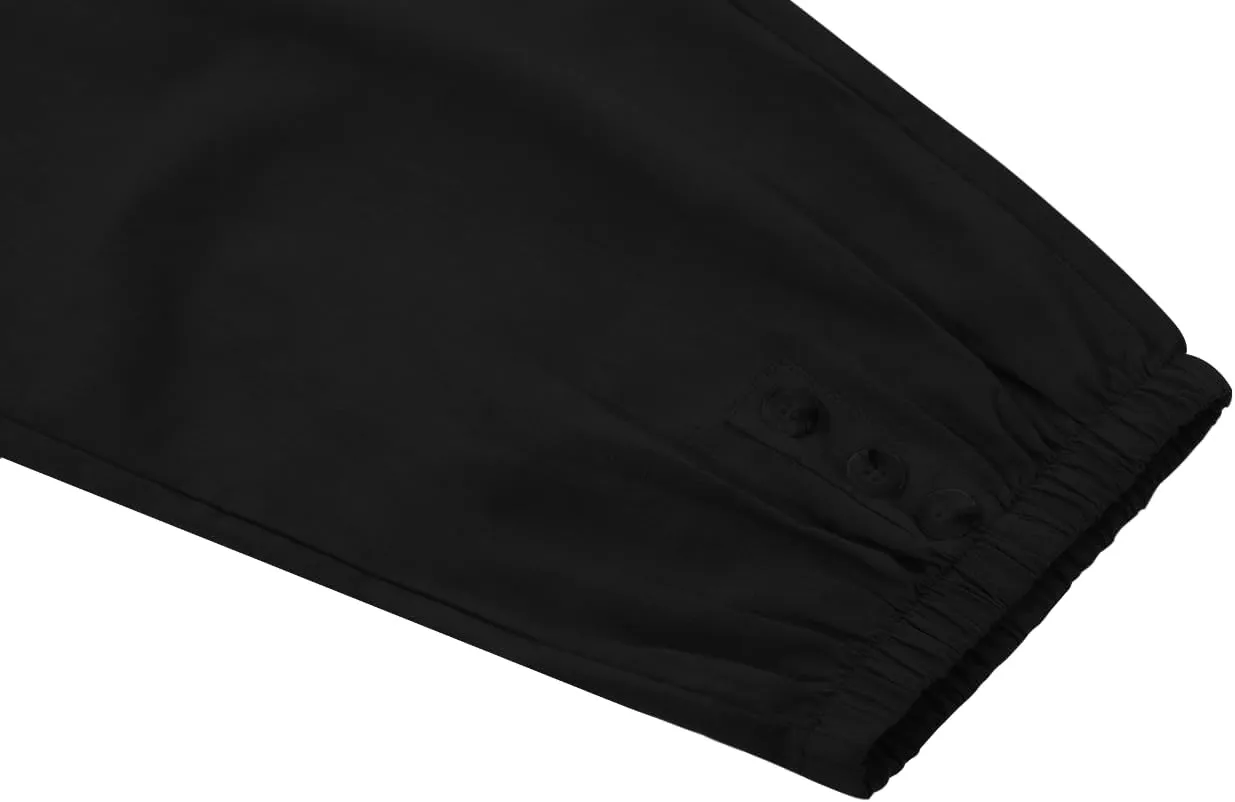 yoeasy Women Cotton and Linen Drawstring Capri Pants Casual High Waist Pocket Cropped Pants