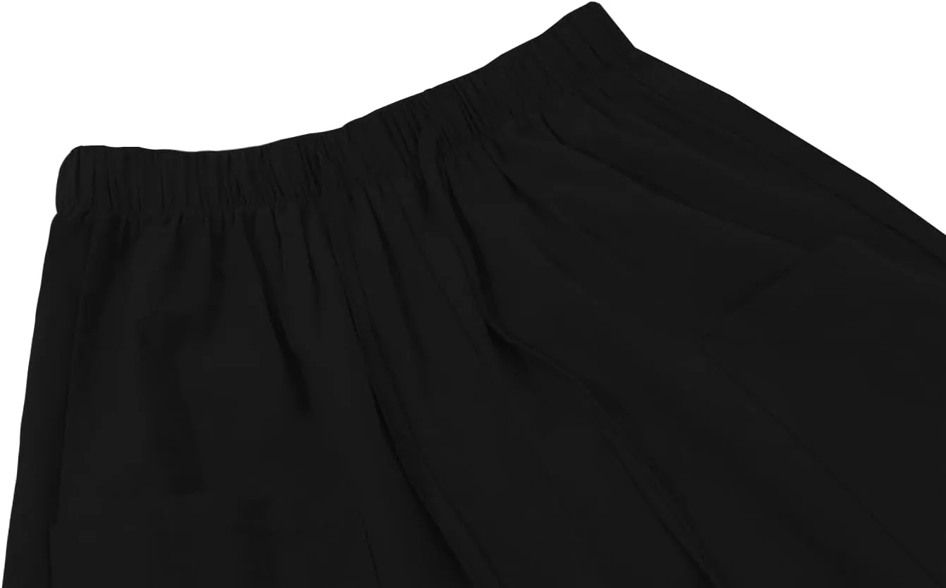 yoeasy Women Cotton and Linen Drawstring Capri Pants Casual High Waist Pocket Cropped Pants